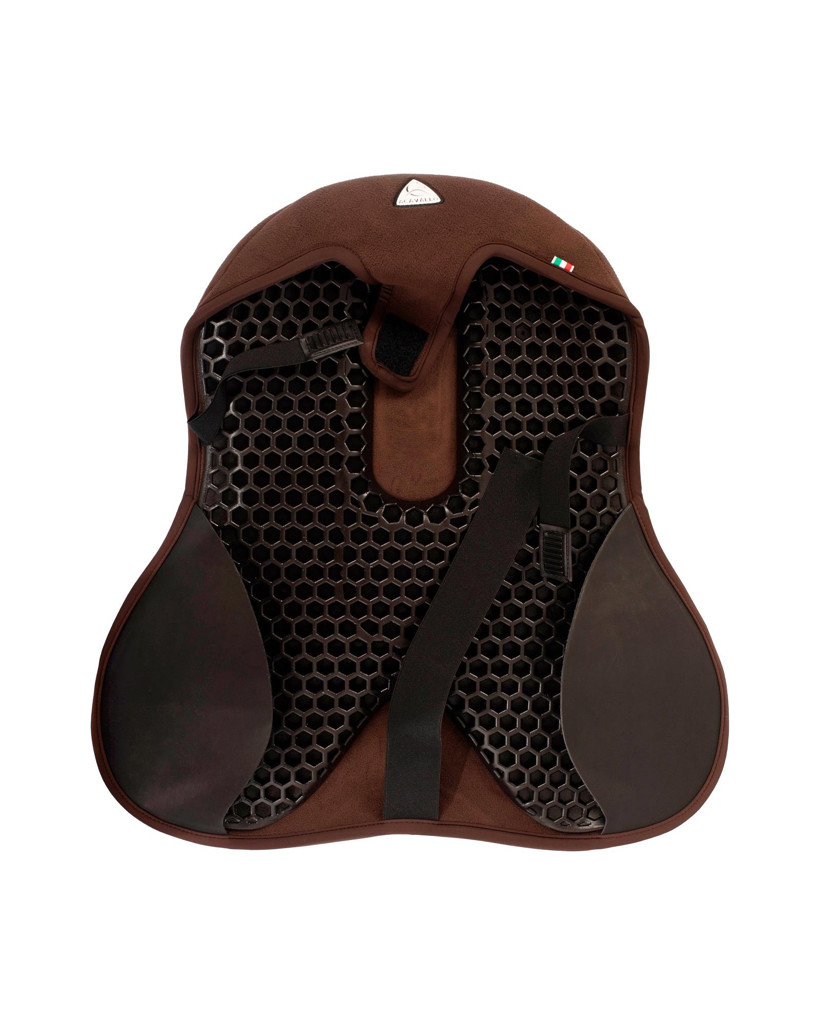 Acavallo Ortho-Coccyx Seat Saver Dressage Classic Gel-In Dri-Lex 20mm Brown