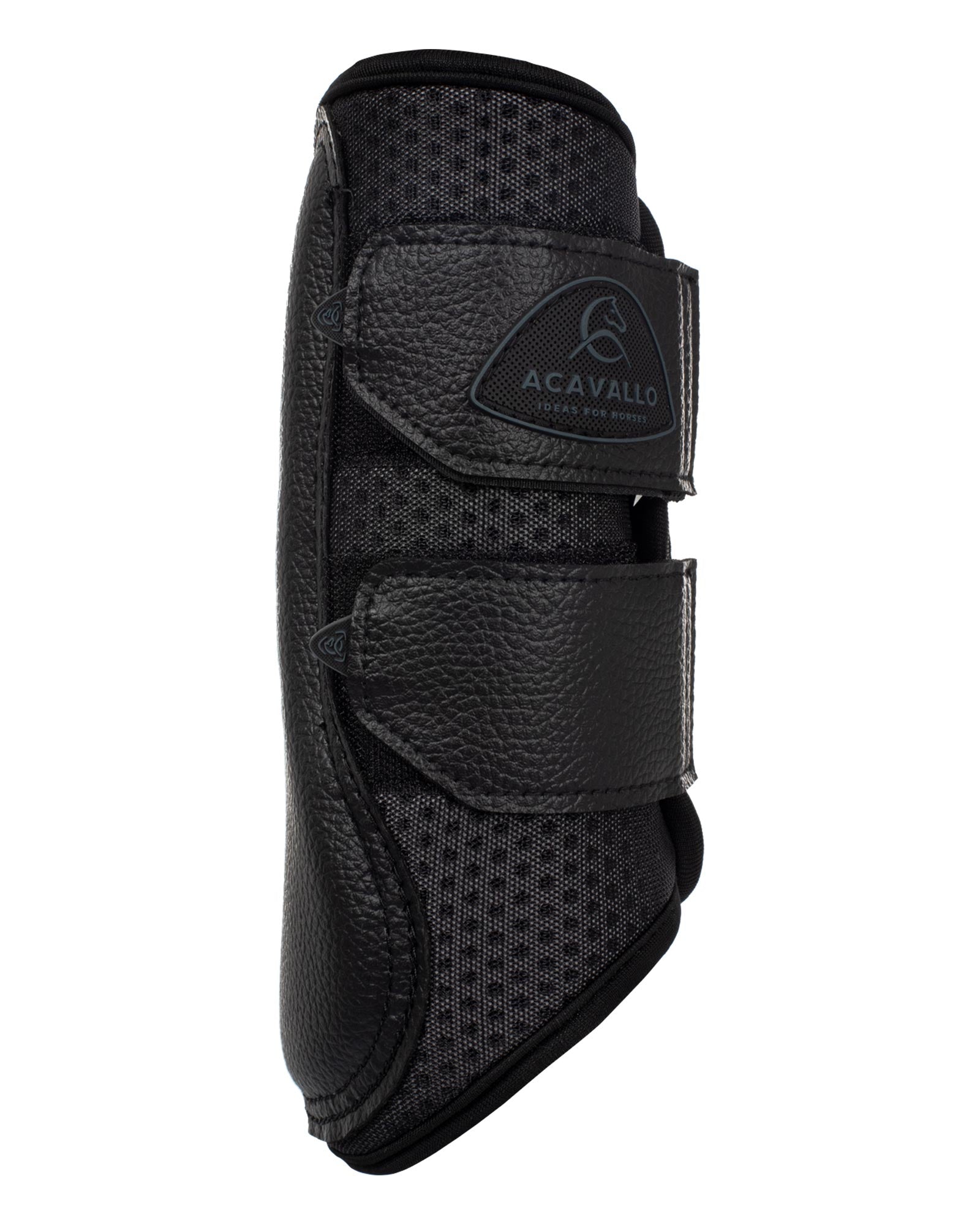 Acavallo Front Brushing Boots Perforated Neoprene Black