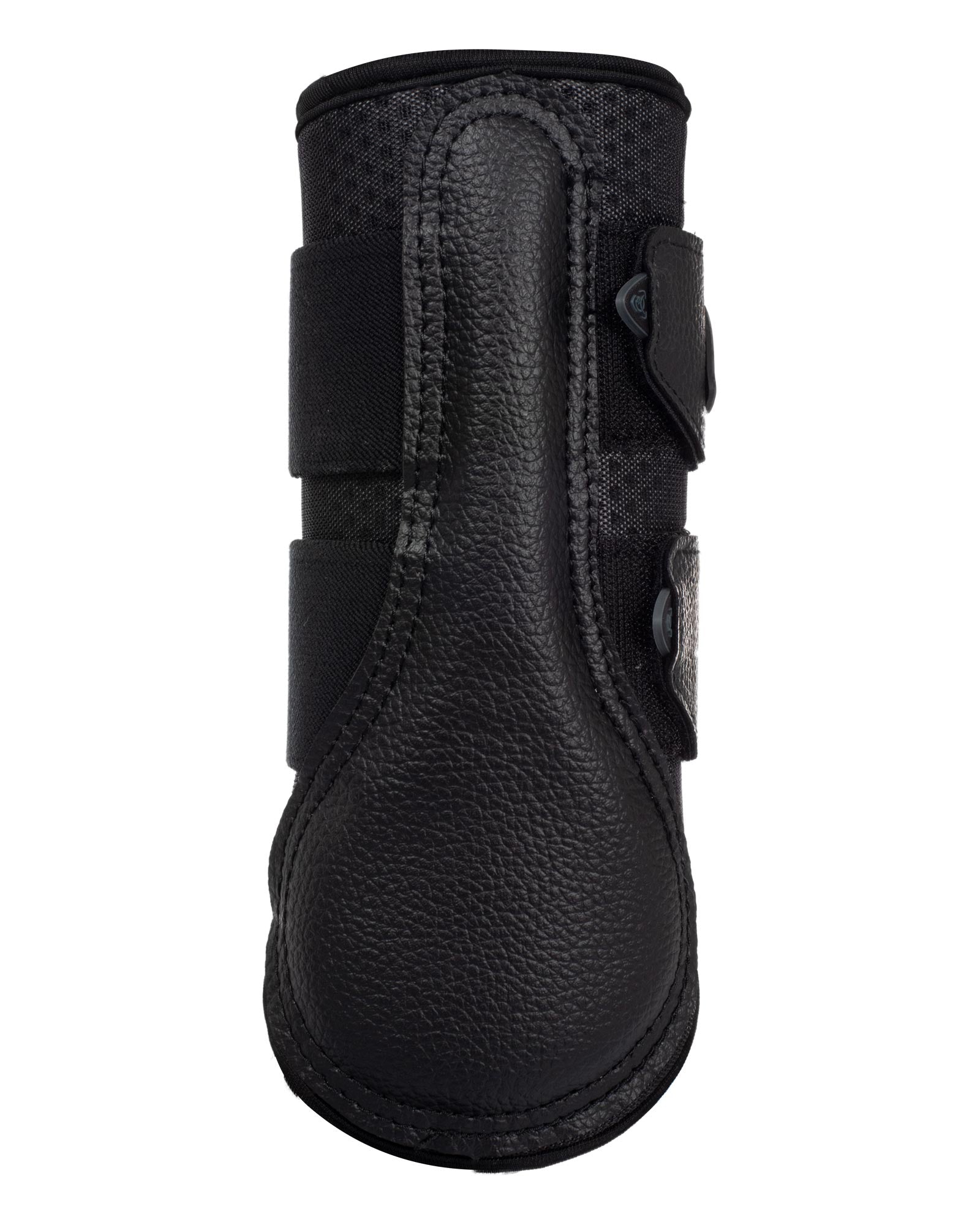 Acavallo Front Brushing Boots Perforated Neoprene Black