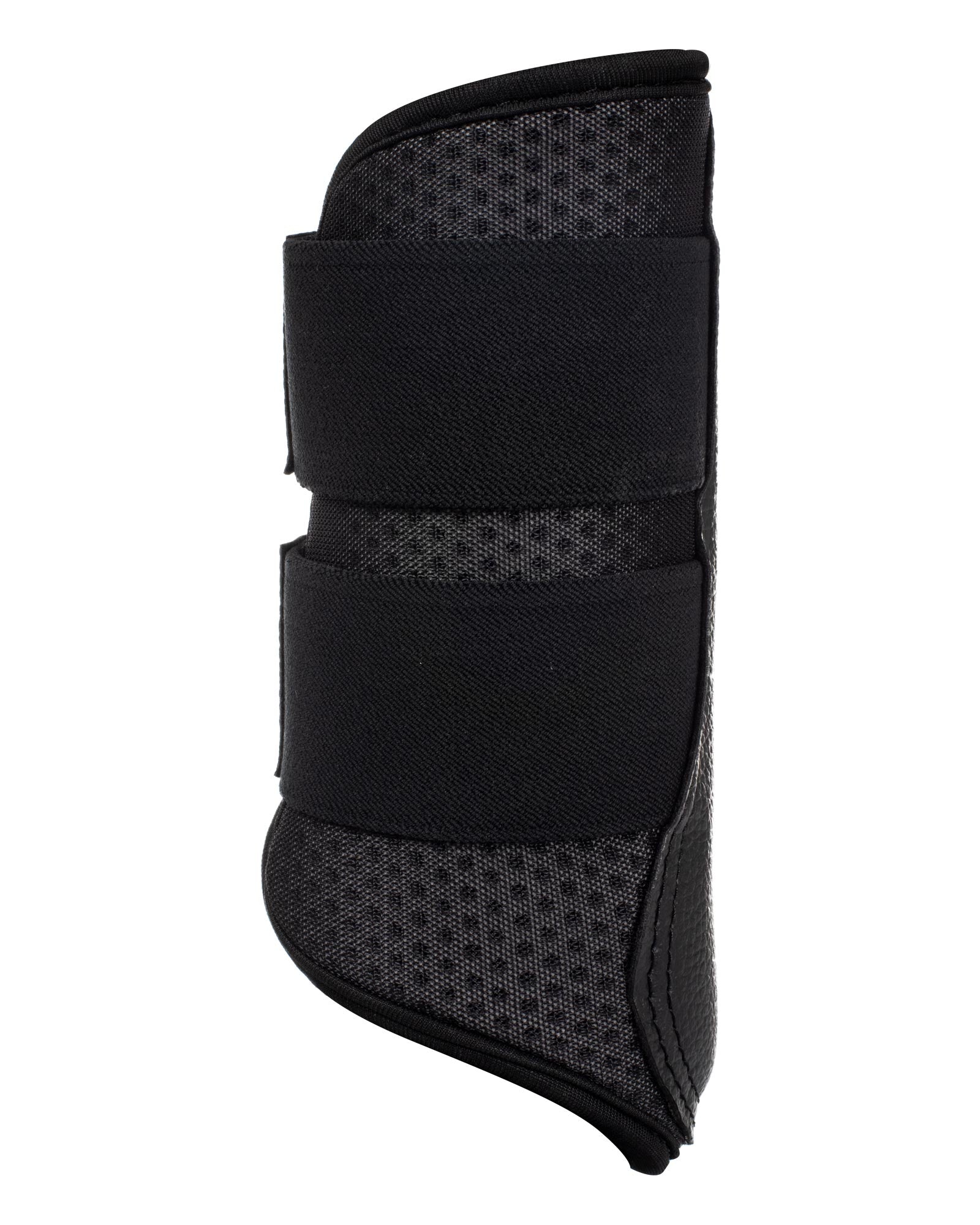 Acavallo Front Brushing Boots Perforated Neoprene Black