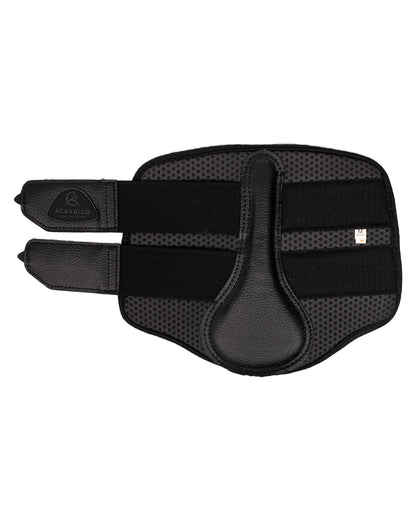 Acavallo Front Brushing Boots Perforated Neoprene Black