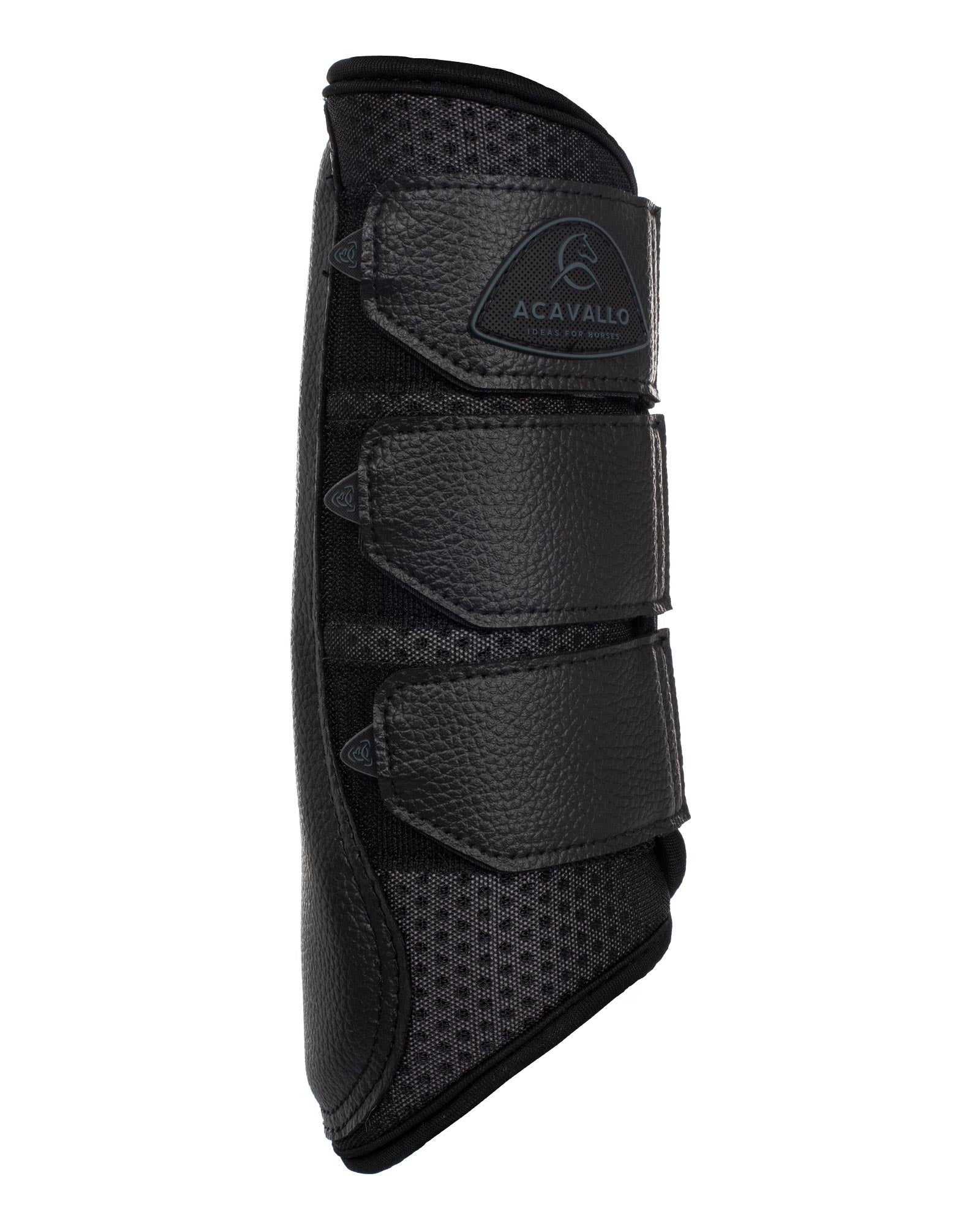 Acavallo Hind Brushing Boots Perforated Neoprene Black