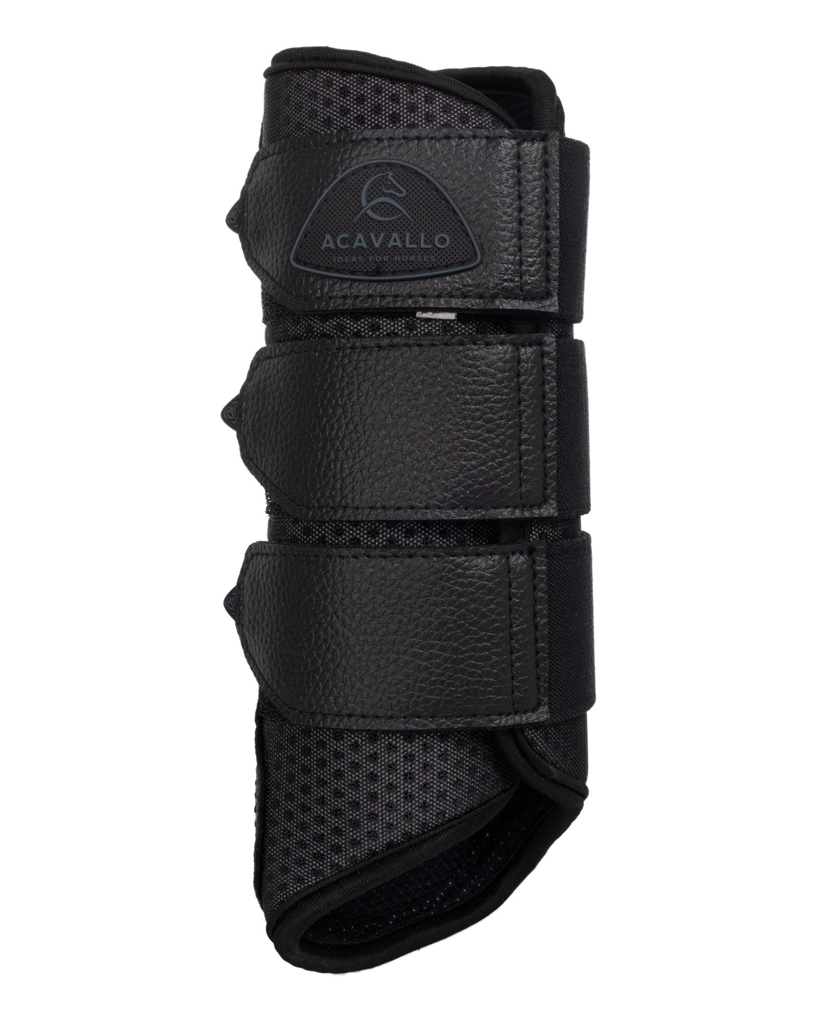 Acavallo Hind Brushing Boots Perforated Neoprene Black