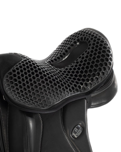 Acavallo Ortho-Coccyx Seat Saver Dressage Hexagonal Gel-Out Dri-Lex 20mm Black