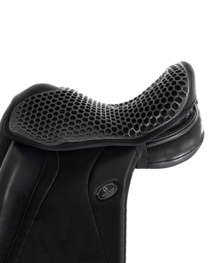 Acavallo Ortho-Coccyx Seat Saver Dressage Hexagonal Gel-Out Dri-Lex 20mm Black