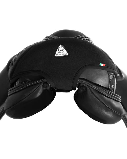 Acavallo Ortho-Coccyx Seat Saver Dressage Hexagonal Gel-Out Dri-Lex 20mm Black