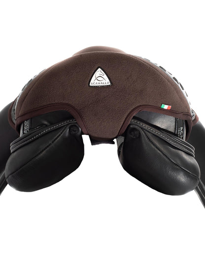 Acavallo Ortho-Coccyx Seat Saver Dressage Hexagonal Gel-Out Dri-Lex 20mm Brown