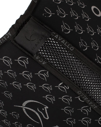 Acavallo Jumping Saddle Pad CW-CS Bamboo Silicone Grip Black/Black