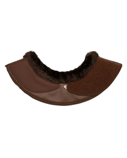 Acavallo Bell Boots Faux Sheepskin & Hook-And-Loop Closure Dark Brown