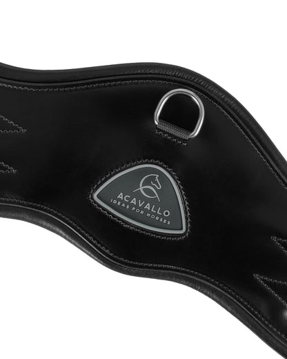 Acavallo Anatomical Dressage Girth Leather Black