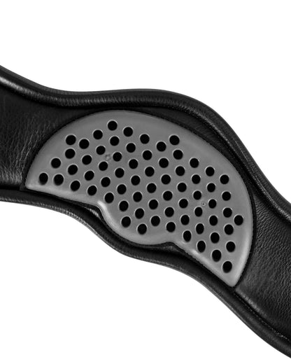 Acavallo Anatomical Dressage Girth Leather Black
