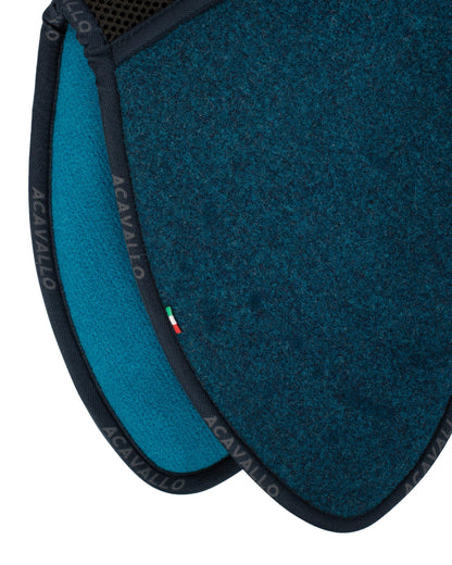 Acavallo Pad Mf Jccs Cw-3Ds Double Felt Flat Navy/Petrol