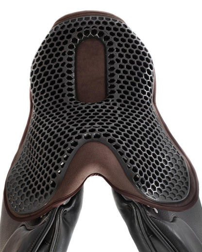 Acavallo Ortho-Coccyx Seat Saver Jumping Hexagonal Gel-Out Dri-Lex 20mm Brown