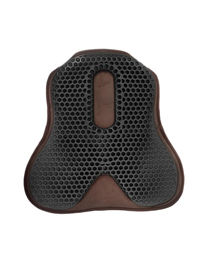Acavallo Ortho-Coccyx Seat Saver Jumping Hexagonal Gel-Out Dri-Lex 20mm Brown
