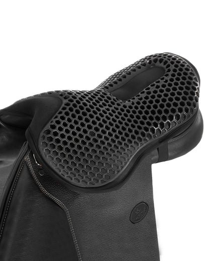 Acavallo Ortho-Coccyx Seat Saver Jumping Hexagonal Gel-Out Dri-Lex 20mm Black
