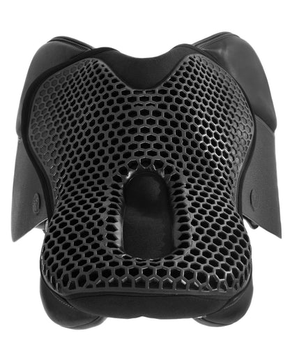 Acavallo Ortho-Coccyx Seat Saver Jumping Hexagonal Gel-Out Dri-Lex 20mm Black