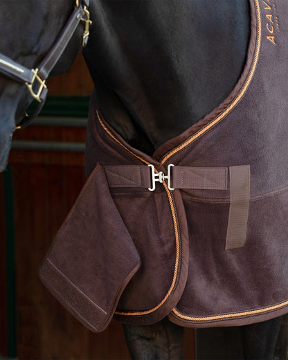 Acavallo Fleece Stable Rug 800G Brown/Orange