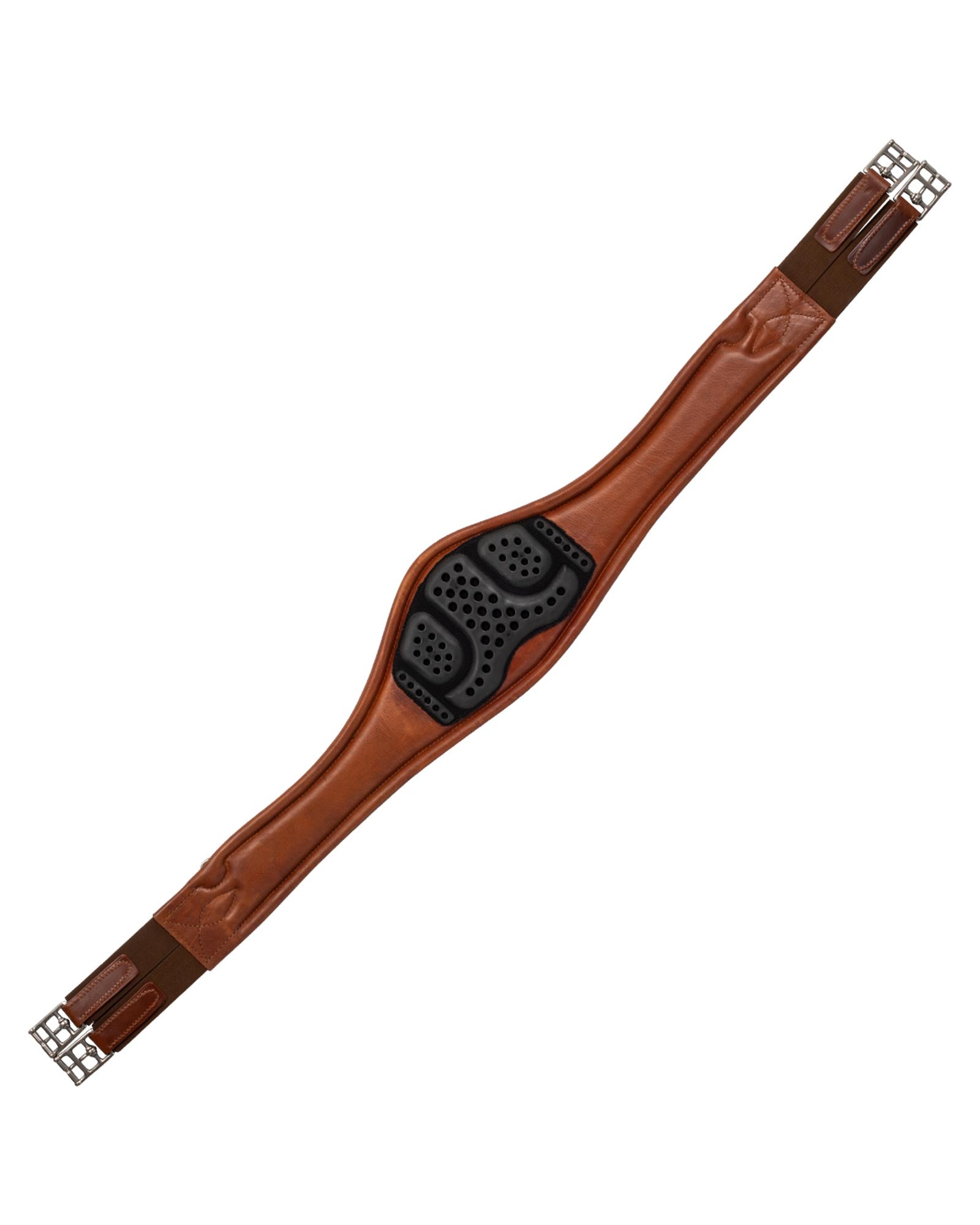 Acavallo Anatomical Jumping Girth Calfskin Cognac