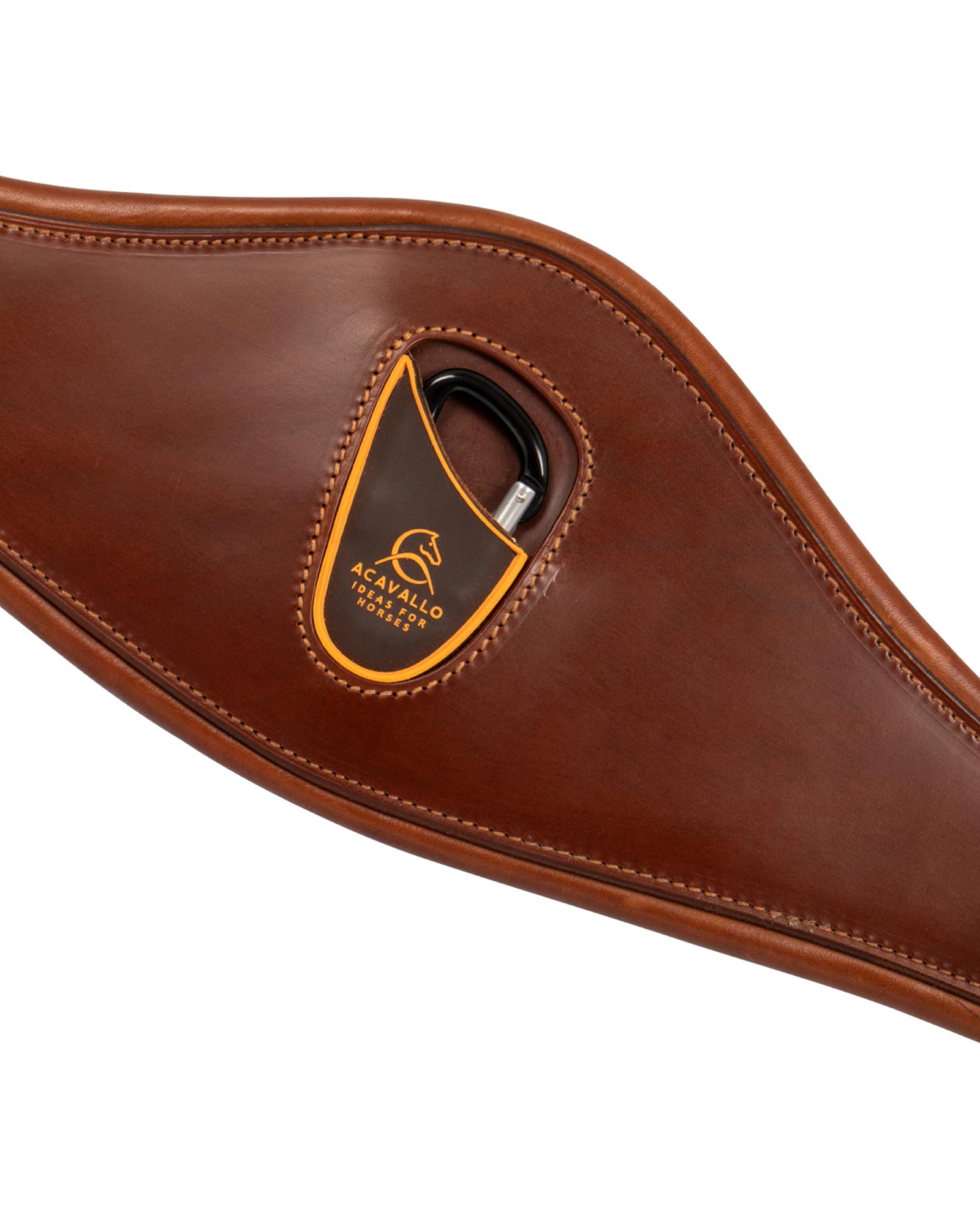 Acavallo Anatomical Jumping Girth Calfskin Cognac