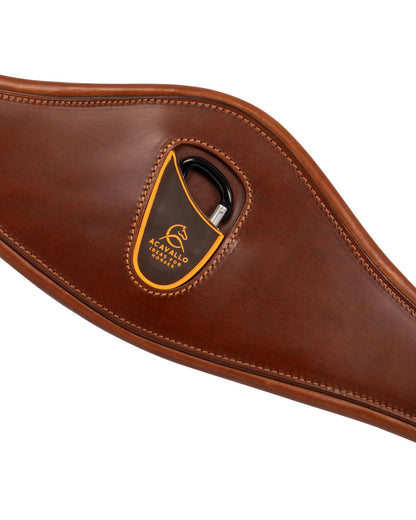 Acavallo Anatomical Jumping Girth Calfskin Cognac