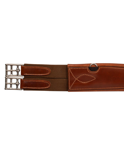 Acavallo Anatomical Jumping Girth Calfskin Cognac