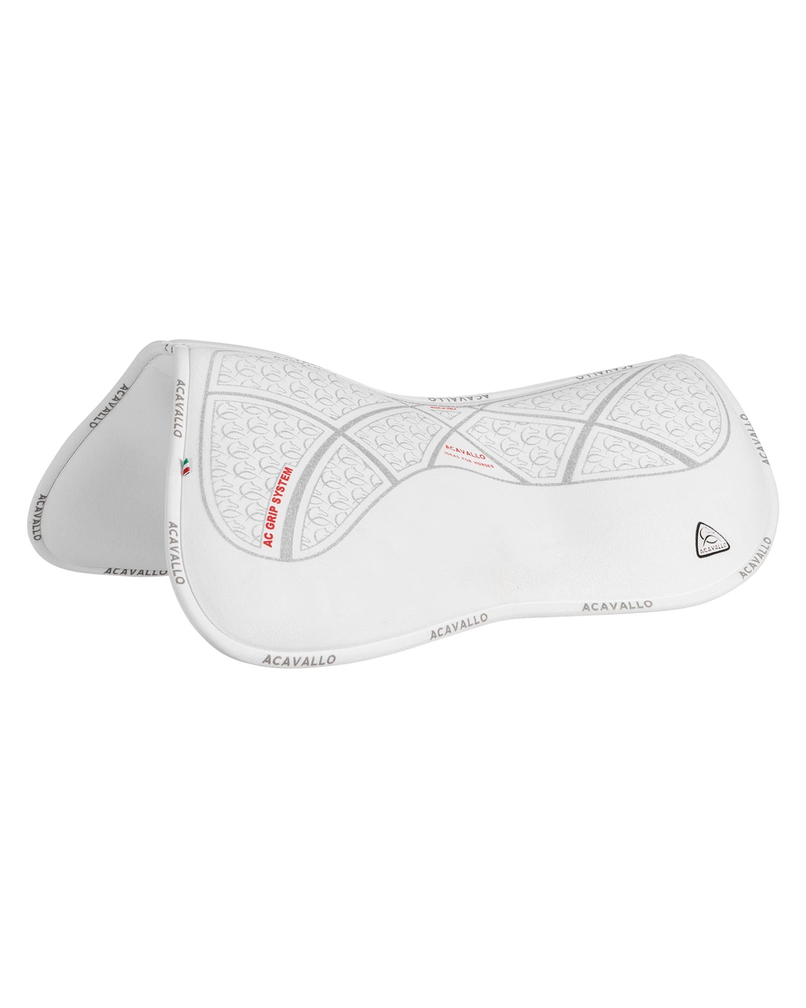 Acavallo Pad Mf Hps Cw-Cs Suede Ac Grip Flat - White | Equiflair