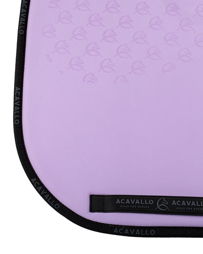 Acavallo Saddle Pad Ds Cw-Cs Elastane & Bamboo Silicone Grip Lilac/Black