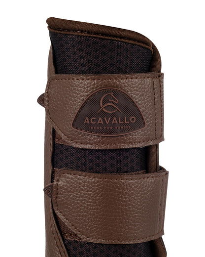 Acavallo Front Brushing Boots Perforated Neoprene Dark Brown
