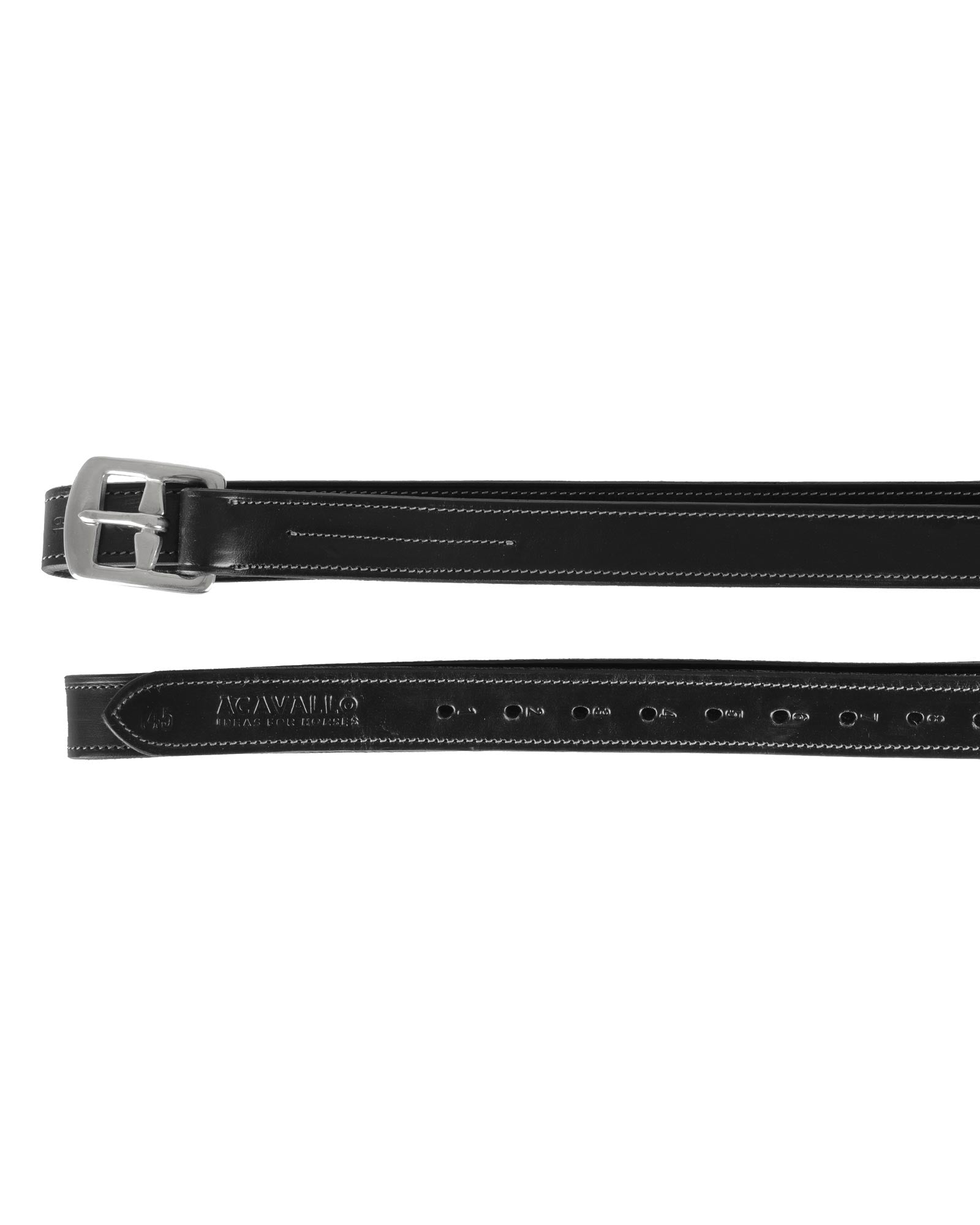 Acavallo Classic Stirrup Leathers Black