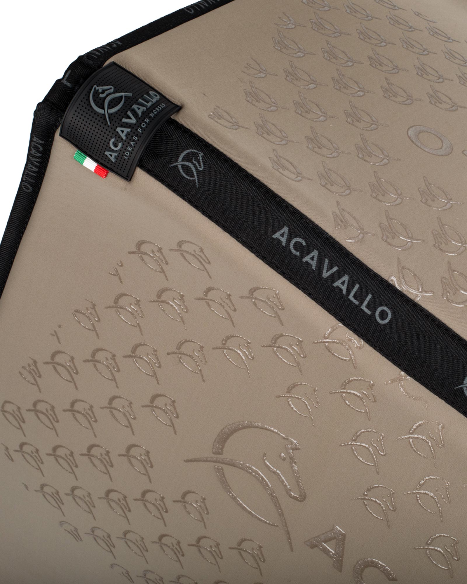 Acavallo Saddle Pad Ds Cw-Cs Elastane & Bamboo Silicone Grip Terra/Black