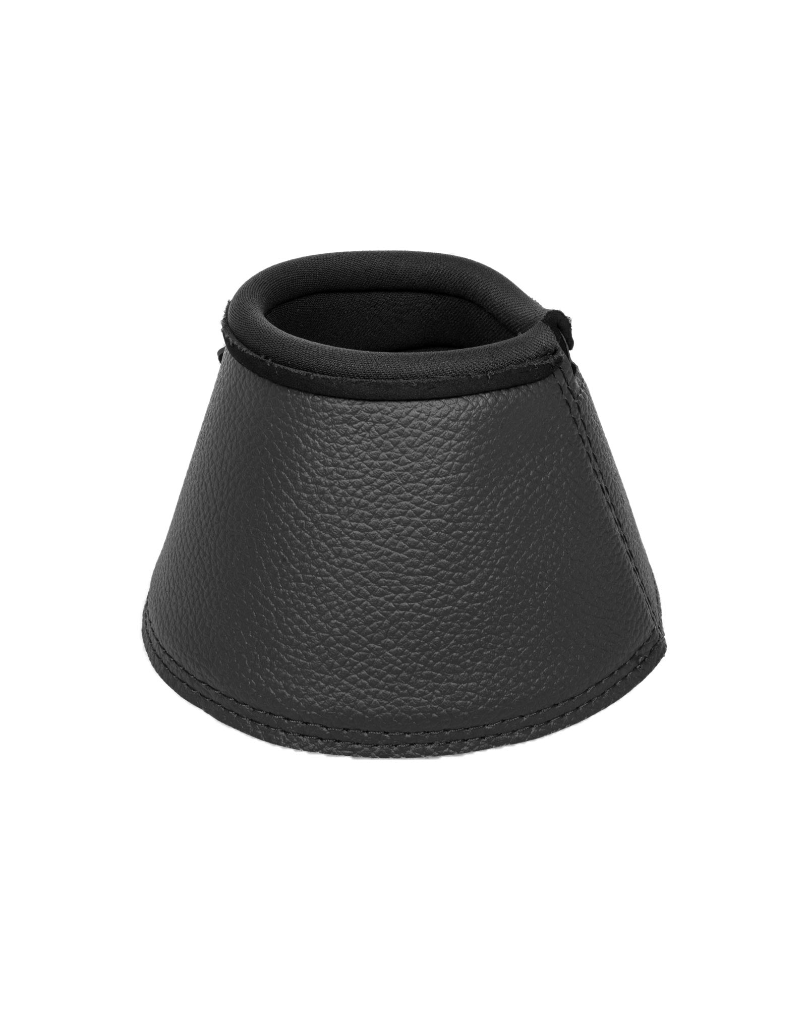 Acavallo Bell Boots Eco-Leather & Hook-And-Loop Closure Black