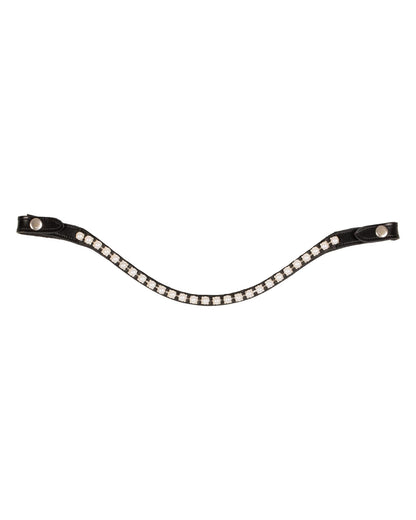 Acavallo Browband Calfskin & Pearls Black