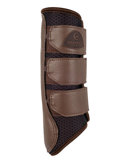 Acavallo Hind Brushing Boots Perforated Neoprene Dark Brown