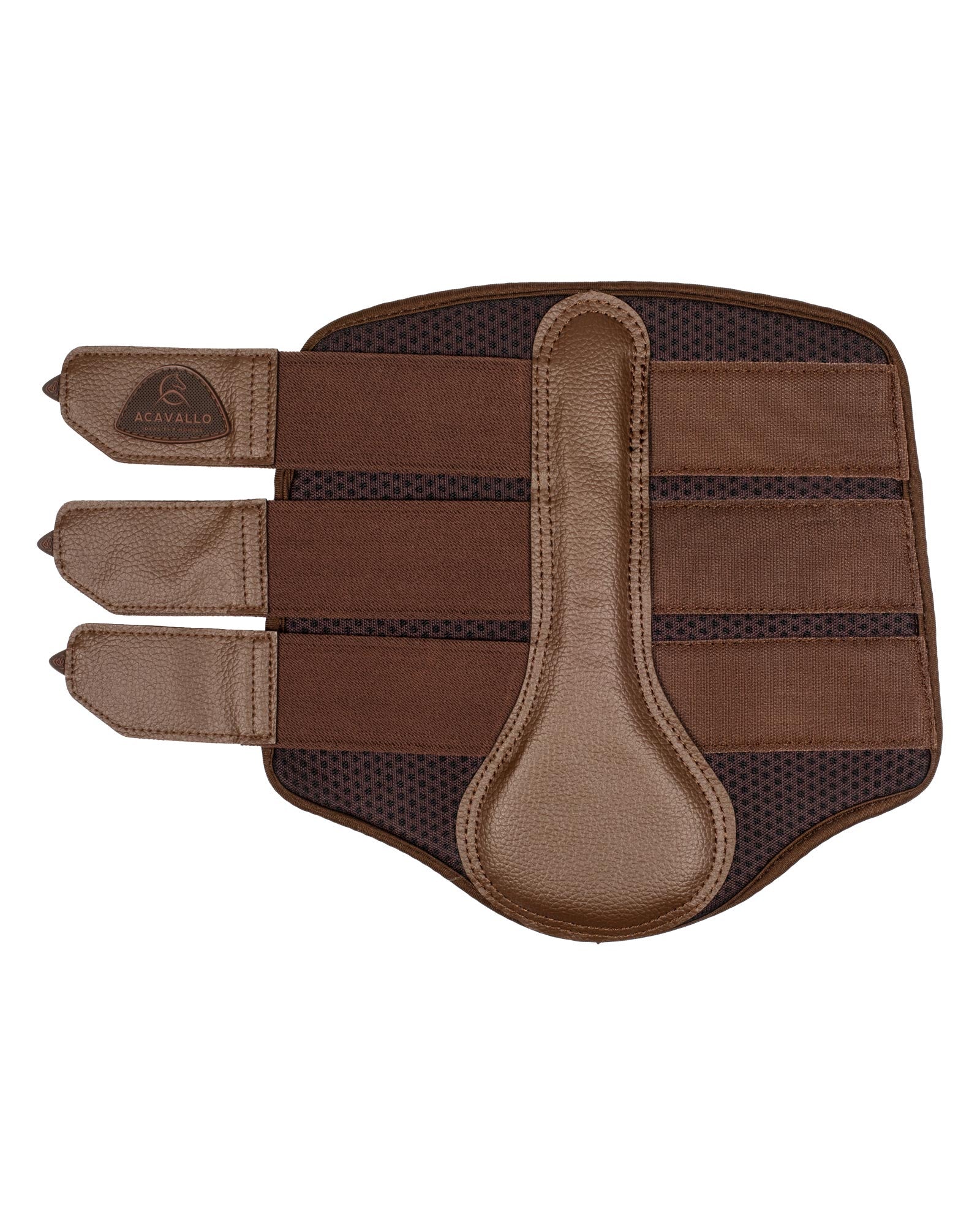 Acavallo Hind Brushing Boots Perforated Neoprene Dark Brown