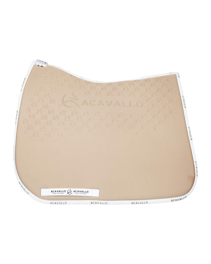Acavallo Saddle Pad Ds Cw-Cs Elastane & Bamboo Silicone Grip Sand/White
