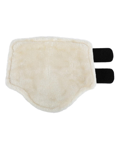 Acavallo Front Brushing Boots Faux Sheepskin & Hook-And-Loop Closure Black