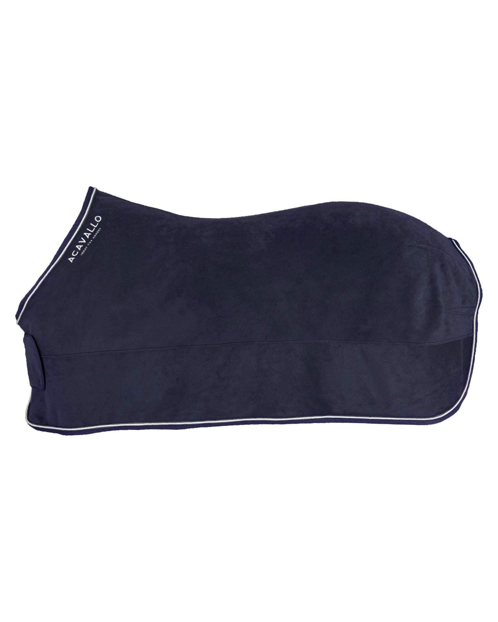 Acavallo Fleece Stable Rug 800G Navy/Grey | Equiflair