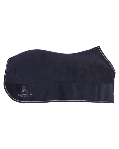 Acavallo Fleece Stable Rug 800G Navy/Grey