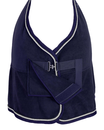 Acavallo Fleece Stable Rug 800G Navy/Grey