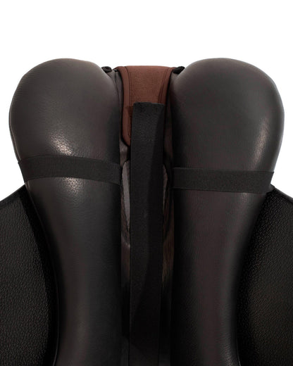Acavallo Ortho-Pubis Seat Saver Dressage Classic Gel-In Dri-Lex 20mm Brown