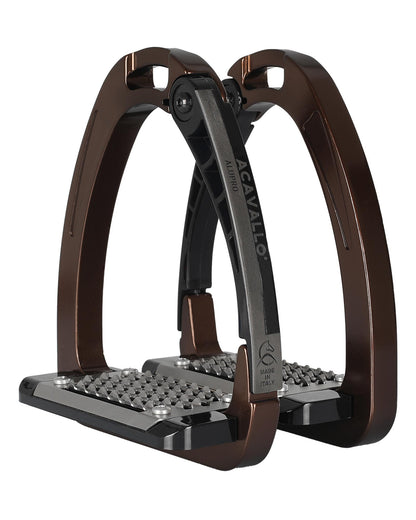 Acavallo Arena Alupro Stirrups Brown