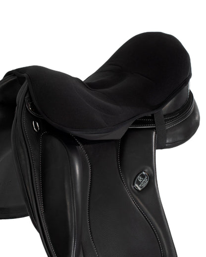 Acavallo Ortho-Pubis Seat Saver Dressage Classic Gel-In Dri-Lex 20mm Black