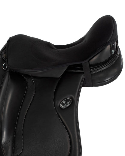 Acavallo Ortho-Pubis Seat Saver Dressage Classic Gel-In Dri-Lex 20mm Black