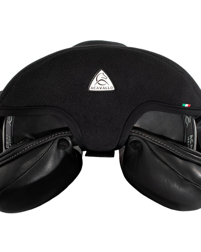 Acavallo Ortho-Pubis Seat Saver Dressage Classic Gel-In Dri-Lex 20mm Black