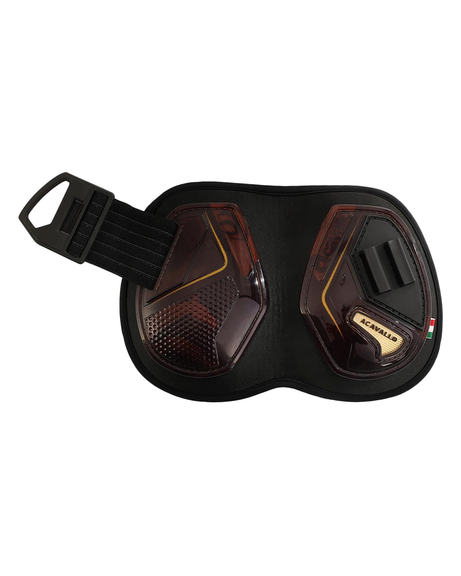 Acavallo Opera Fetlock Boots E-Click Fastening Brown/Titanium Gold