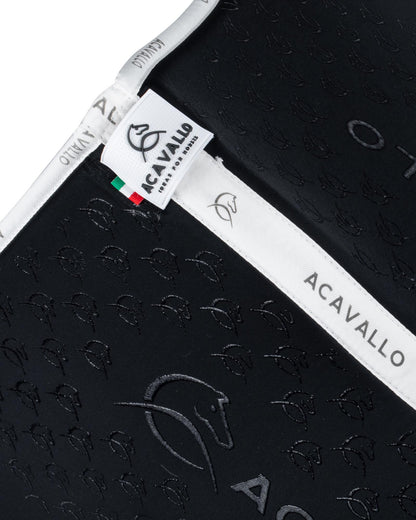 Acavallo Saddle Pad Js Cw-Cs Bamboo Silicone Grip Black/White
