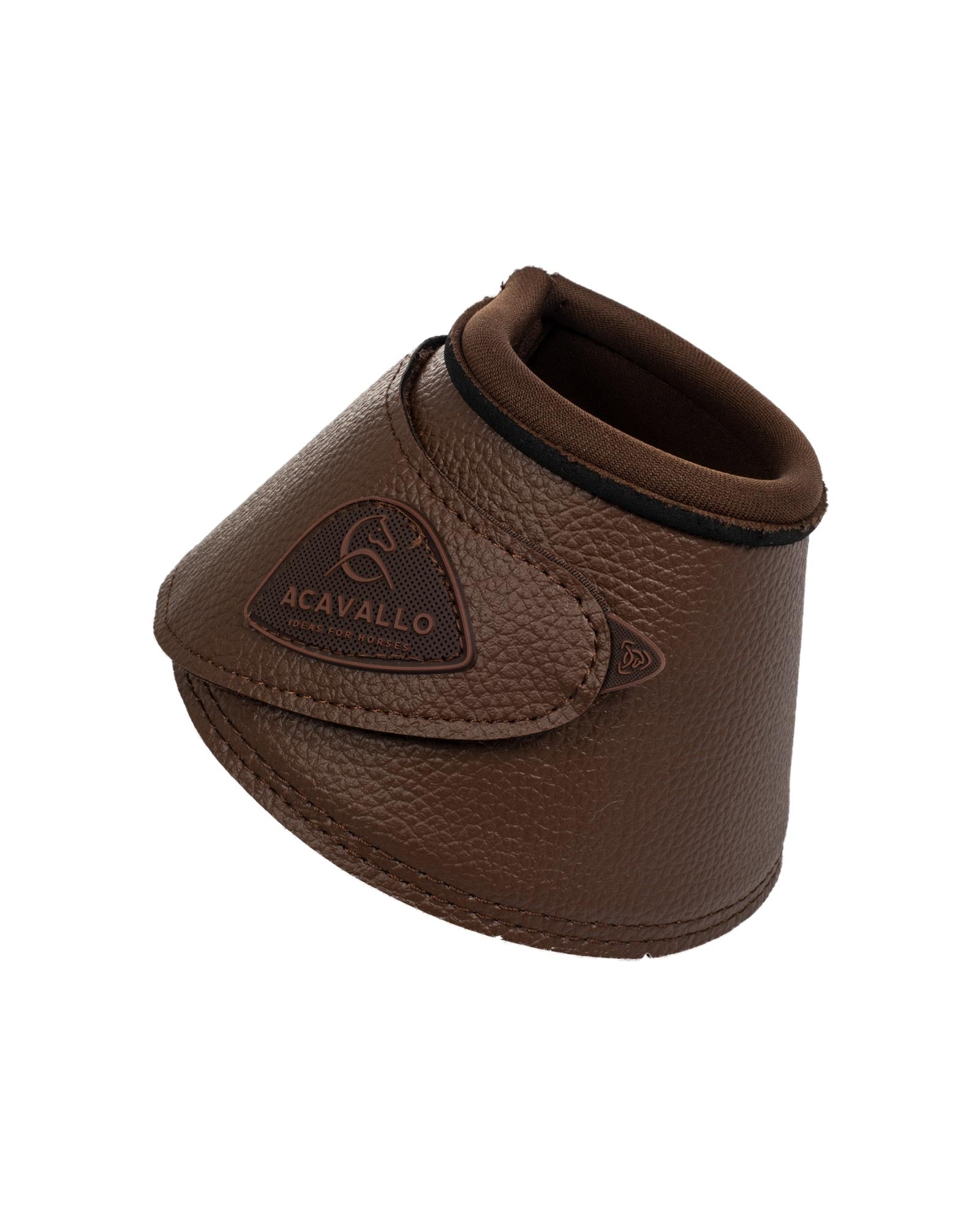 Acavallo Bell Boots Eco-Leather & Hook-And-Loop Closure Dark Brown