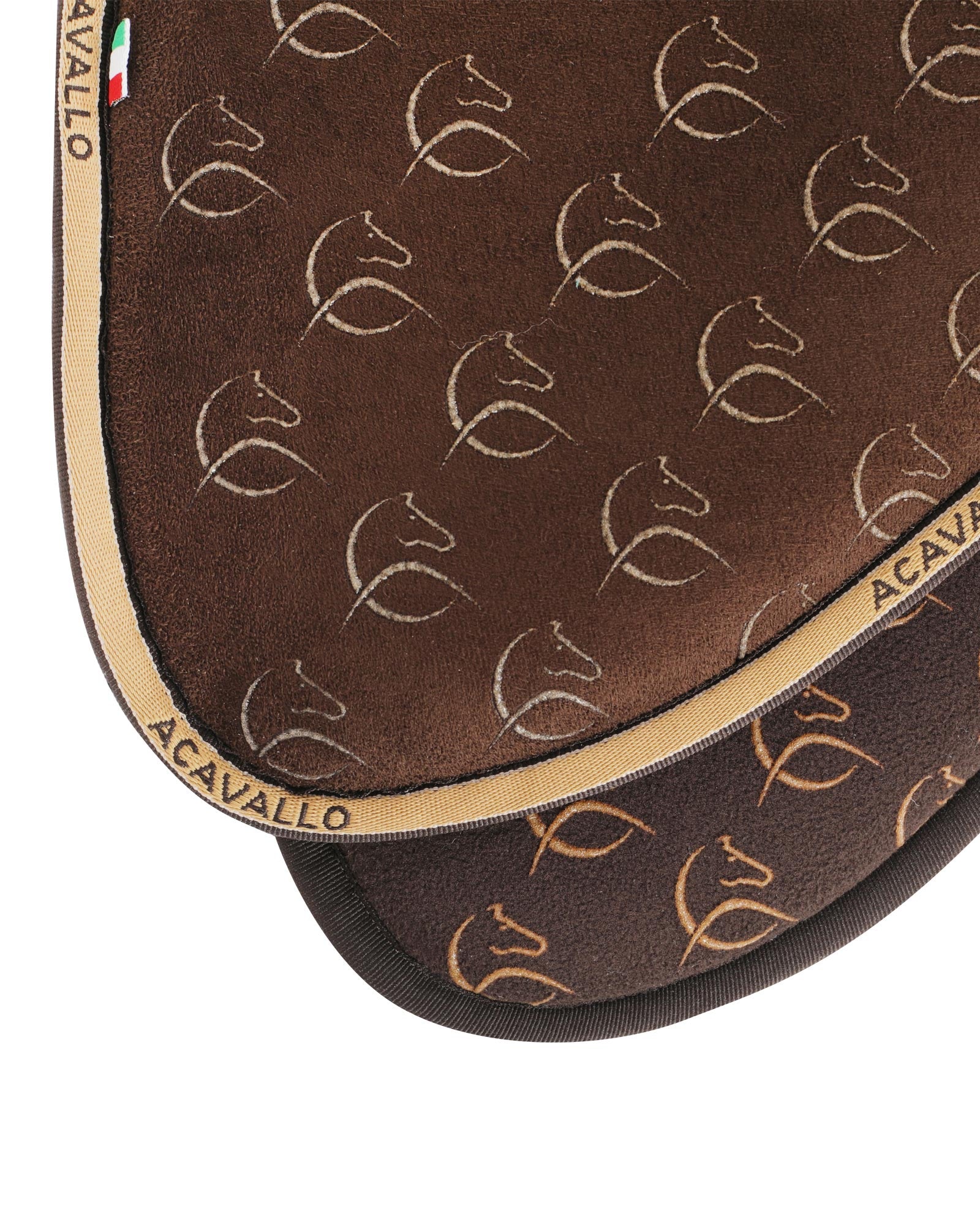 Acavallo Pad Mf Ds Sw-3Ds Suede Silicone Grip Flat Brown