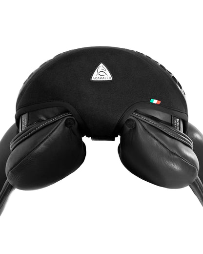 Acavallo Ortho-Pubis Seat Saver Dressage Gel-Out Dri-Lex 20mm Black