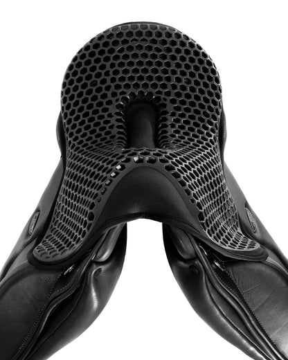 Acavallo Ortho-Pubis Seat Saver Dressage Gel-Out Dri-Lex 20mm Black